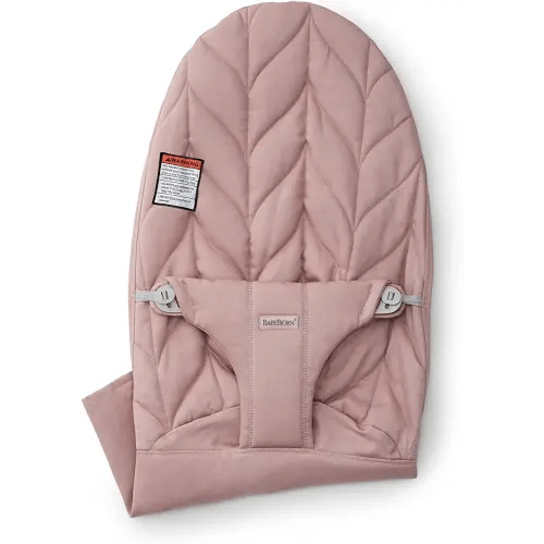 BabyBjörn Fabric Seat for Bouncer, Cotton, Petal Quilt, Dusty Pink
