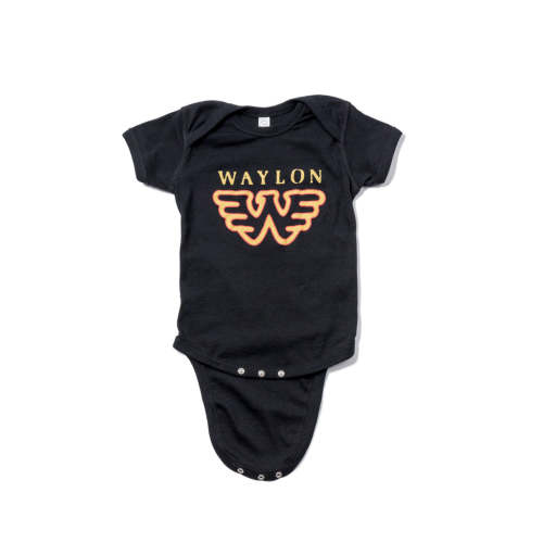 Waylon Jennings Flying W Symbol Baby Onesie