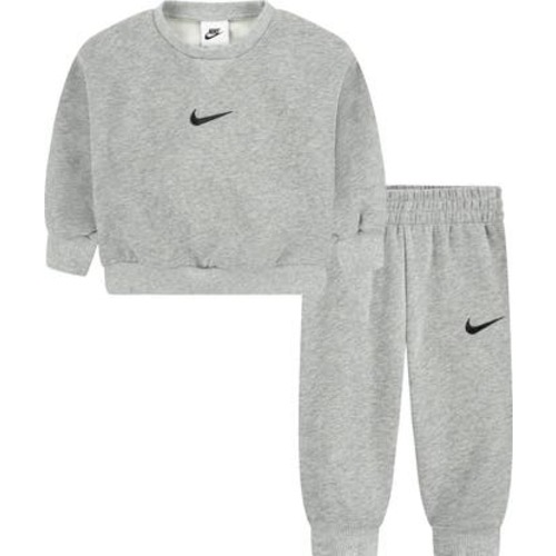 Essential Fleece Crewneck Sweatshirt & Joggers Set, 12M