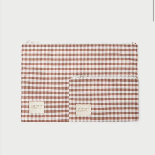Tracy Brown Gingham Pouch Set | Pouches | Accessories