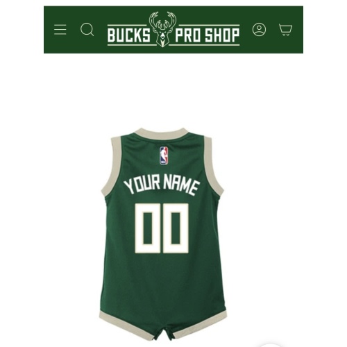 Infant Nike 2022 Icon Edition Custom Milwaukee Bucks Jersey Onesie – Bucks Pro Shop