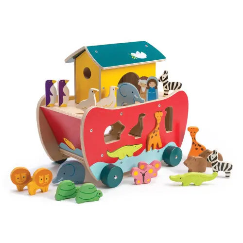 Tender Leaf Toys Noah's Shape Sorter Ark | Modern Nursery™