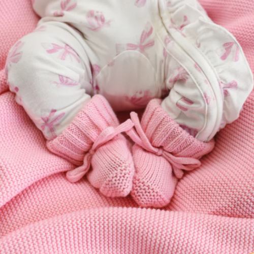 Knitted Booties | Marshmallow – Little and Fern