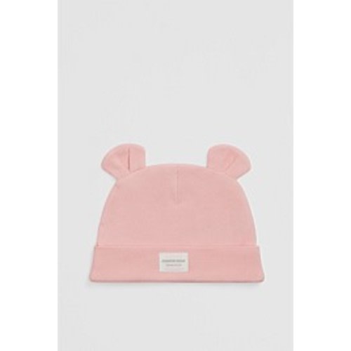 Blush Pink Organically Grown Cotton Rib Beanie - Accessories | Country Road