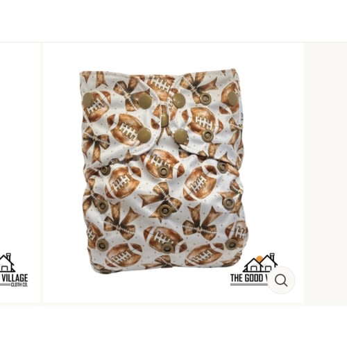 One Size Pocket Diaper - Gridiron Glam
