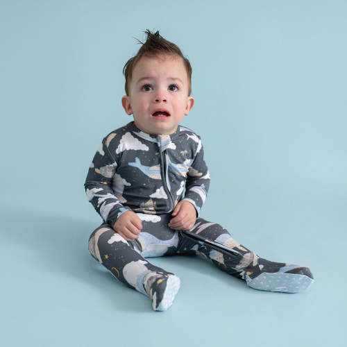 Caspian Footie Zippered One Piece