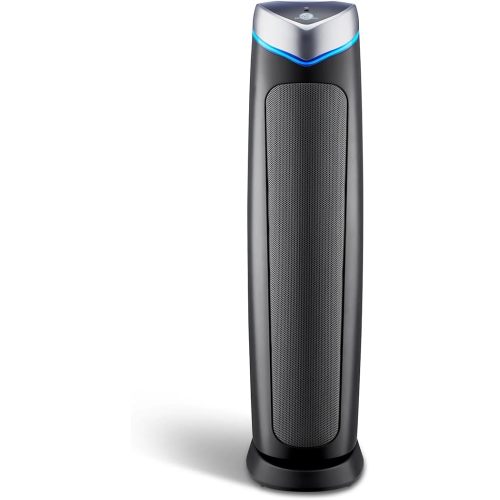 GermGuardian 5-In-1 HEPA Air Purifier for Home, Large Rooms Up To 915 Sq. Ft. with HEPA Pet Air Filter, UV-C Light & Odor Reduction, AC5250PT, 28" Tower, Gray