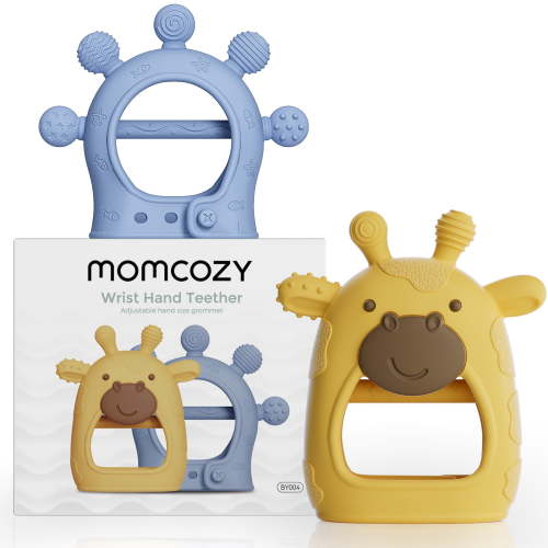 Momcozy Silicone Baby Teether Diver and Giraffe, Baby Infant Teething Toys - Walmart.ca