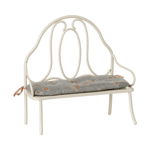 Vintage bench, Miniature - Off white