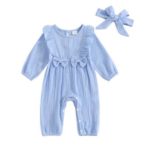 JANIE Ruffle Bowtie Jumpsuit - Hazel & Bo