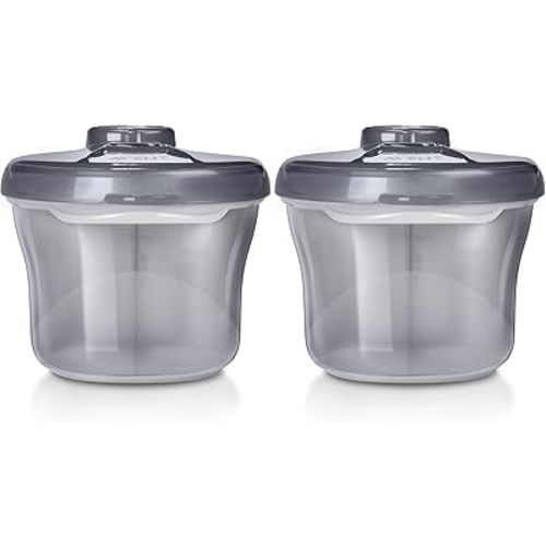 Philips AVENT Powder Formula Dispenser and Snack Cup for Unisex Baby,Grey,SCF135/18,(Pack of 2)