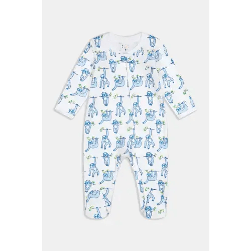 Infant Sleepy Sloth Zipper Footie
