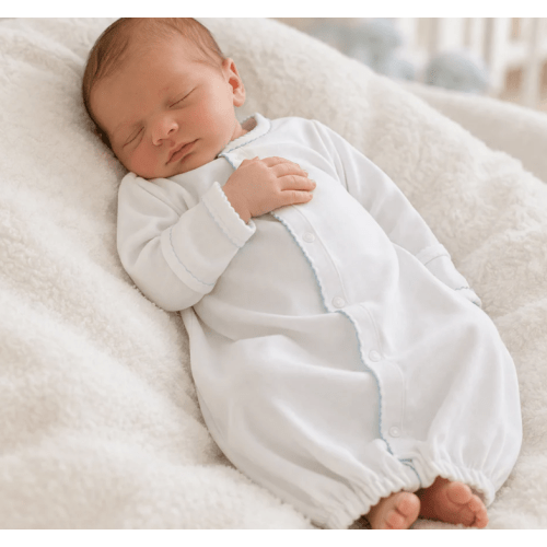 Magnolia Baby Boy Essentials White Converter with Blue Trim