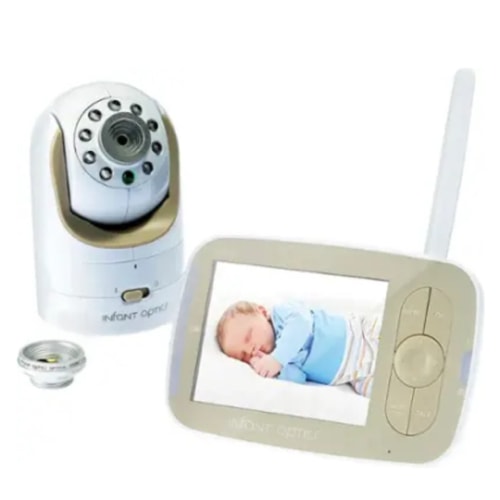 Infant Optics - Video Baby Monitor with 3.5" Screen - Gold/White