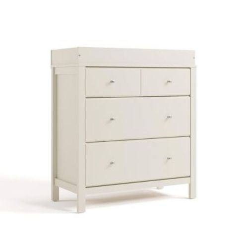 Storkcraft Horizon 3-Drawer Dresser with Changing Topper Frosted Oat
