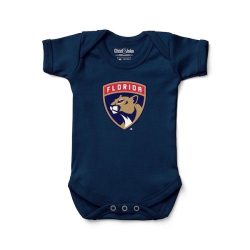 Newborn & Infant Florida Panthers Chad & Jake Navy Primary Logo Bodysuit