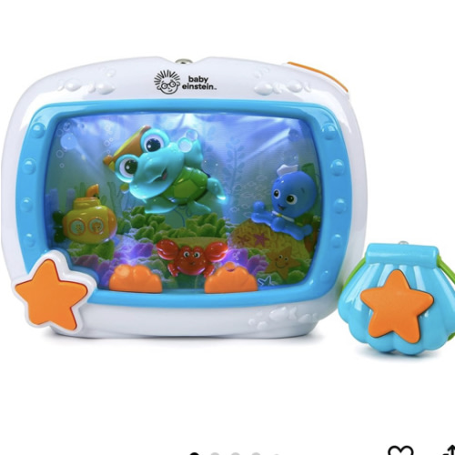 Baby Einstein Sea Dreams Soother Musical Crib Toy and Sound Machine, Newborn and up