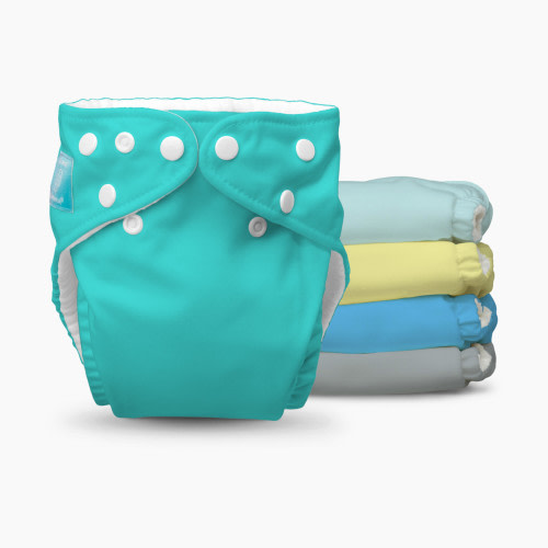 Charlie Banana Reusable Cloth Diapers with Fleece (5 Diapers and 5 Inserts) - Pastels