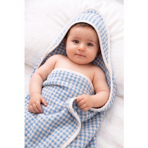 Handwoven Turkish Cotton Baby Swaddle Blanket: Super Soft Hooded Towel