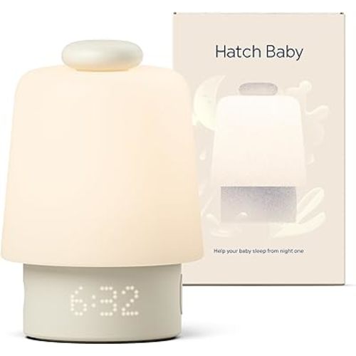Hatch Baby Sound Machine, Night Light | Hatch Baby | Sleep Support | Registry Essential, Routine Builder, Time-to-Rise Alarm Clock, White Noise, Nursery Stories, Toddler Kids (Wi-Fi) (Peach)