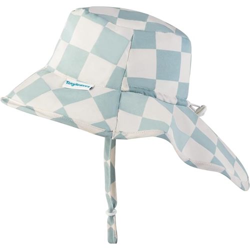 Tiny Twinkle Sun Protection Baby Flap Hat with UPF 50+ Sun Protection for Baby and Toddler Boys and Girls
