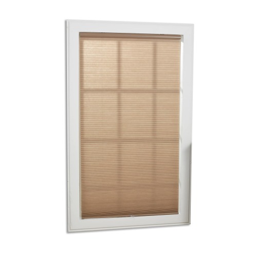 allen + roth 42.5-in x 64-in Linen Light Filtering Cordless Cellular Shade