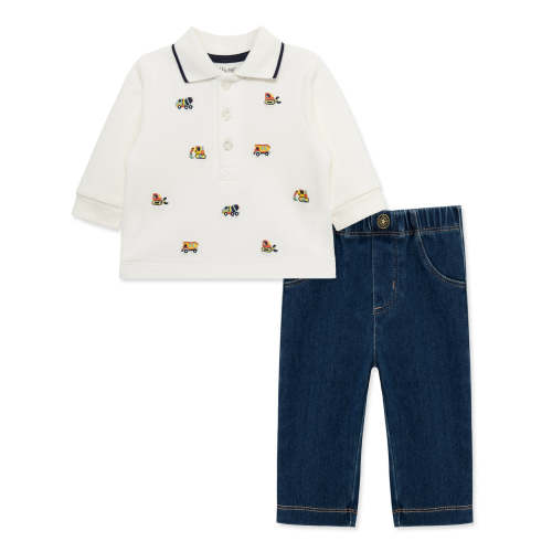 Construction Crew Tiny Trucks Pant Set (3M-12M)