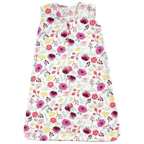 Touched by Nature Baby Girls Organic Cotton Sleeveless Wearable Sleeping Bag, Sack, Blanket, Botanical, 0-6 Months