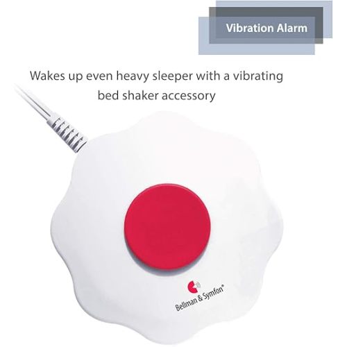 Bellman & Symfon Bed Shaker - Vibration Alert for Deaf and Hard of Hearing - Emergency Notification Aid for Seniors and Assisted Living Support - Not a Standalone Product - Bellman Accessory