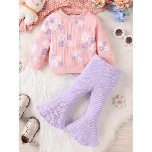 soft comfortable floral print sports shirt pants sweet - Temu Canada