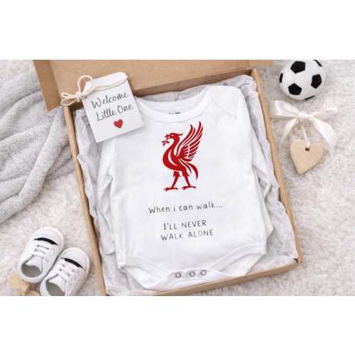 Liverpool FC Baby Bodysuit | LFC Baby Grow | You’ll Never Walk Alone | Football Baby Clothes | Newborn Gift | Infant Outfit | Baby shower |