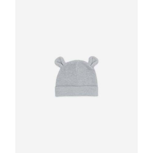 Baby Bear Beanie || Heathered Dusty Blue – Quincy Mae