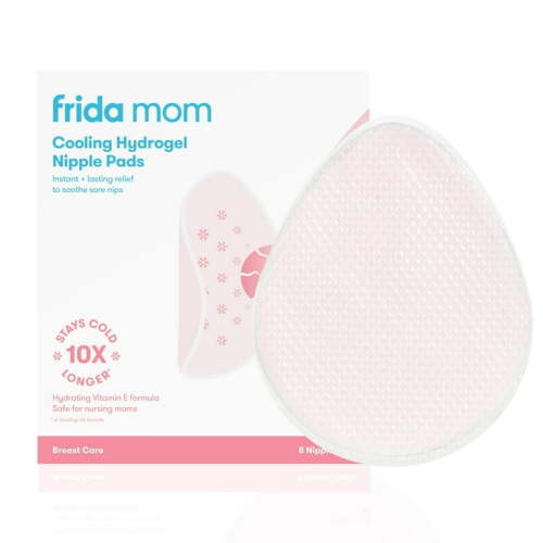Frida Mom Nursing Pads, Cooling Hydrogel Nipple Pads for Hydration and Soothing Sore Nipples, Breastfeeding Essentials, 8ct C24
