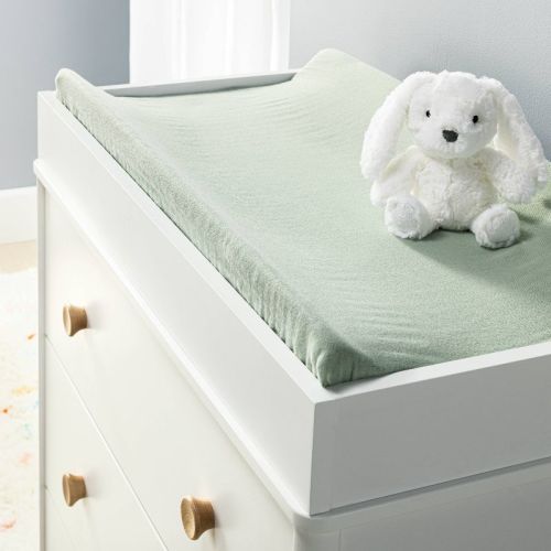 Muslin Changing Pad Cover - Sage Green - Cloud Island™: Cotton, Solid Pattern, 1-Pack