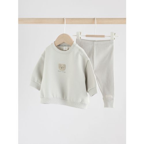 Grey Bear Sweatshirt and Legging Baby Set (0mths-2yrs)