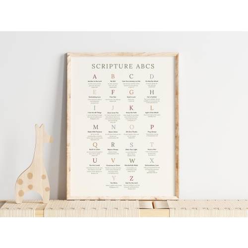 Scripture ABCs Wall Art, 16" x 20"