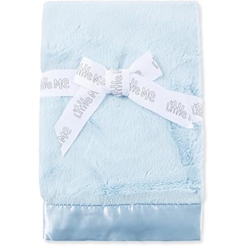Little Me Blankets for Baby, Plush Swaddling Receiving Blanket, 30 x 27 Inches