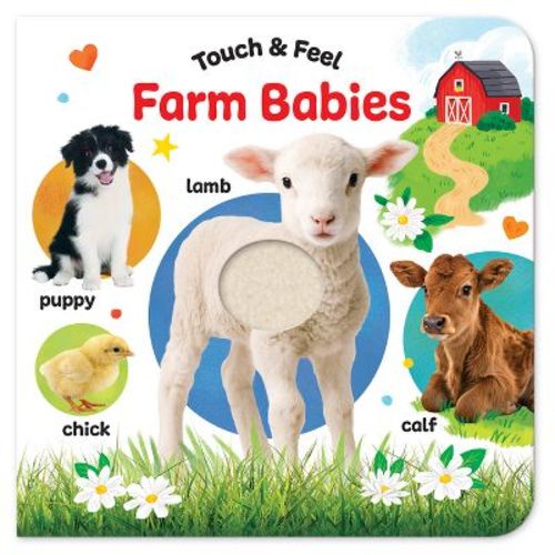 Touch & Feel Farm Babies - by Cherri Cardinale (Board Book)