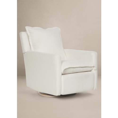 High Performance Ivory | Flynn | Swivel Nursery Recliner | Oilo™ Studio