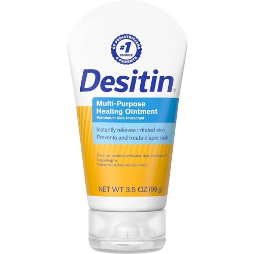 Desitin Multipurpose Adult & Baby Healing Ointment Tube with Petroleum Jelly for Treatment & Relief of Diaper Rash, Dry Skin, Chafing, & Minor Burns for Infants and Kids, FSA/HSA Eligible, 3.5 oz