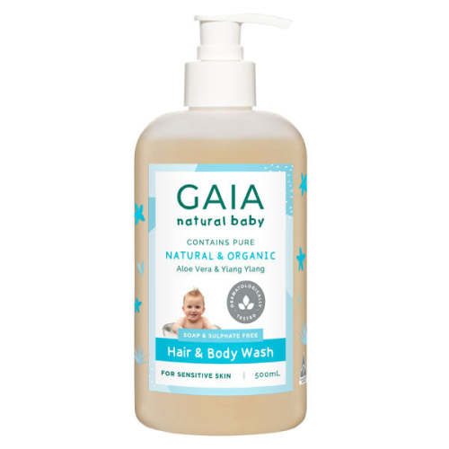 GAIA Natural Baby Hair & Body Wash 500ml With Pump – Baby Kingdom
