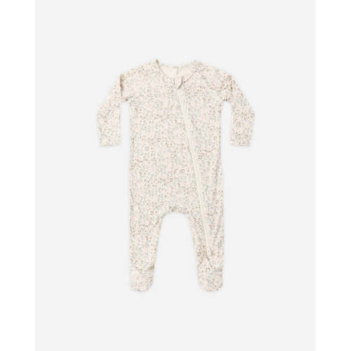 Bamboo Zip Footie Bloom – Cheeky Baby Boutique Rome