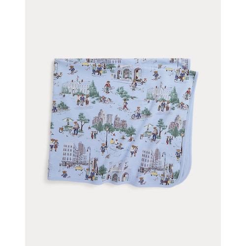 Polo Bear Cotton Interlock Blanket