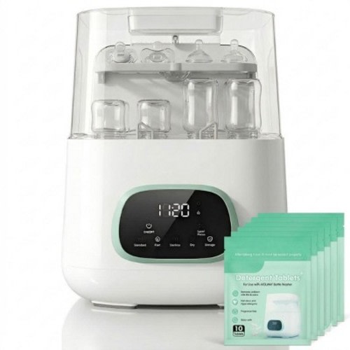 Kmaier All in One Baby Bottle Care Machine Wash,Sanitize And Dry