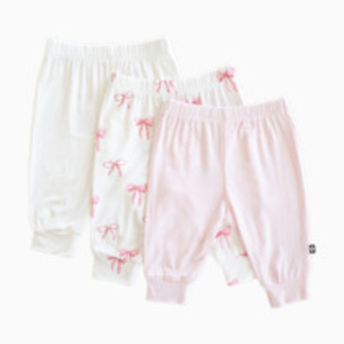 Kyte Baby First Favorites Pant Bundle (3 Pack) - Bows/Sakura/Cloud, 0-3 M
