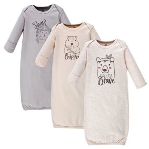 Yoga Sprout Baby Cotton Long-Sleeve Gowns 3pk
