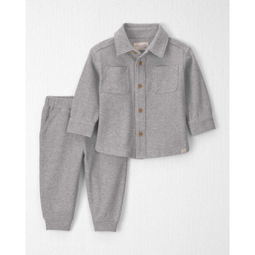 Baby Boy 2-Piece Organic Cotton Waffle Knit Top & Pant Set - Little Planet | Carter's