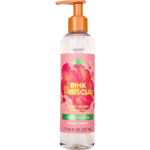 Tree Hut Pink Hibiscus Moisturizing Shave Oil, Gel-to-Oil Formula, Ultra Hydrating Barrier for a Close, Smooth Shave, For All Skin Types, 7.7 fl oz