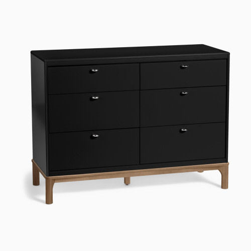 Little Seeds Laurel 6-Drawer Dresser - Black