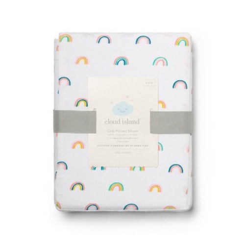 Fitted Crib Sheet Rainbows - Cloud Island™